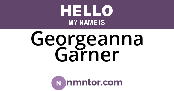 Georgeanna Garner