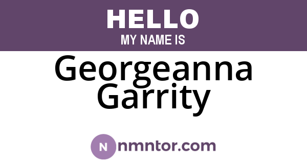 Georgeanna Garrity