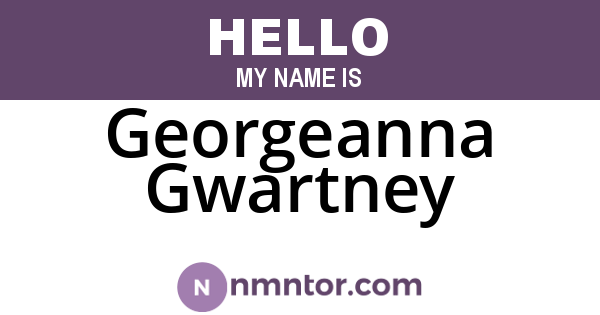 Georgeanna Gwartney