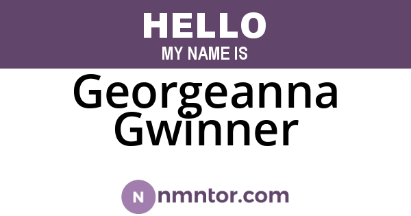 Georgeanna Gwinner