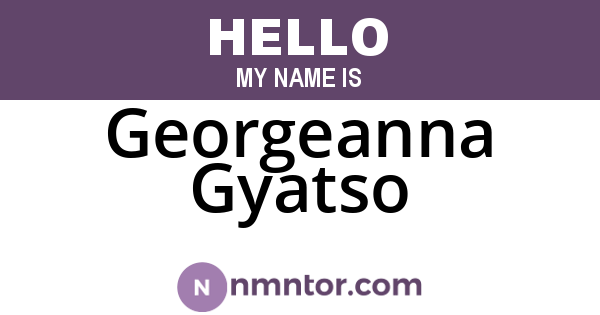 Georgeanna Gyatso