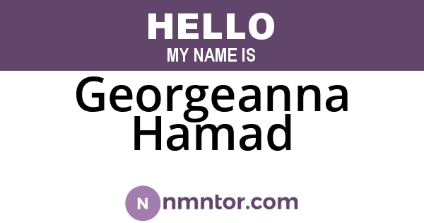 Georgeanna Hamad