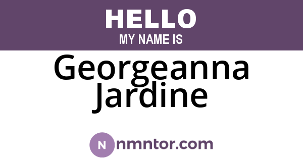 Georgeanna Jardine
