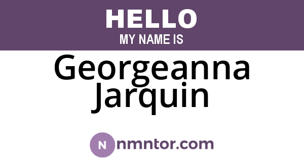 Georgeanna Jarquin