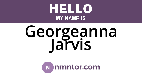 Georgeanna Jarvis