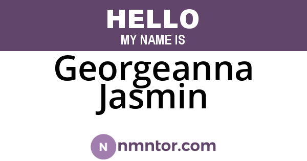 Georgeanna Jasmin