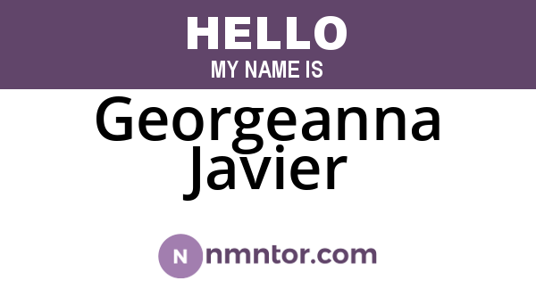 Georgeanna Javier