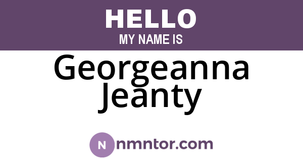 Georgeanna Jeanty