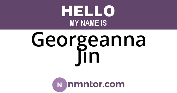 Georgeanna Jin