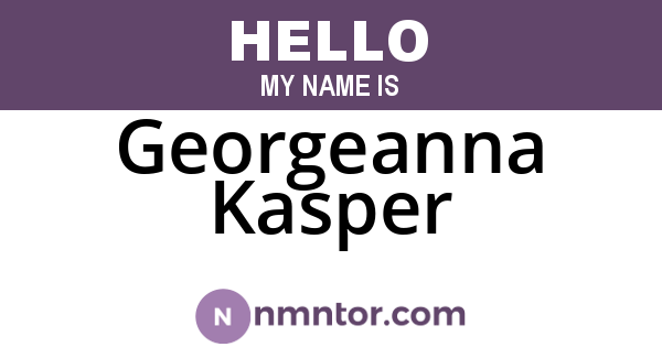 Georgeanna Kasper