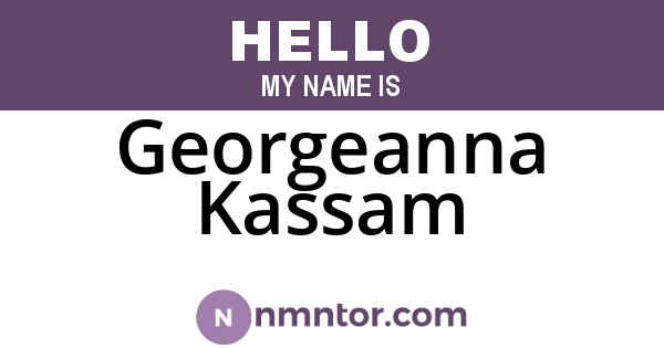 Georgeanna Kassam