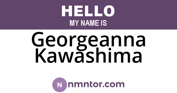 Georgeanna Kawashima