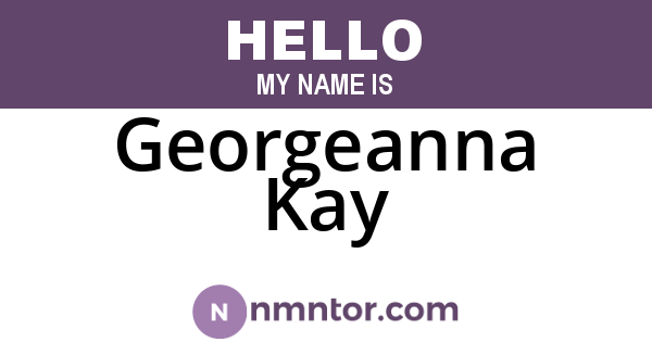 Georgeanna Kay