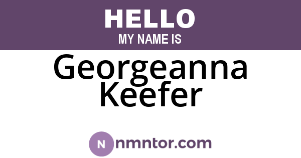 Georgeanna Keefer