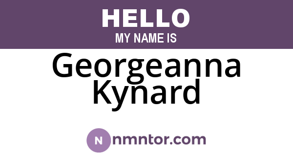 Georgeanna Kynard