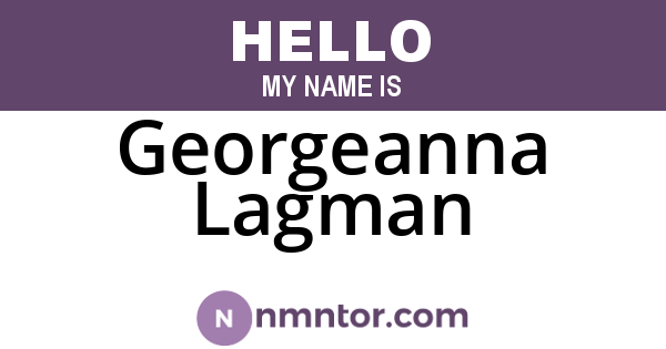 Georgeanna Lagman