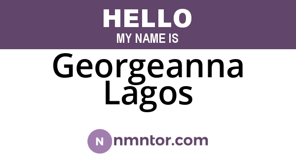 Georgeanna Lagos