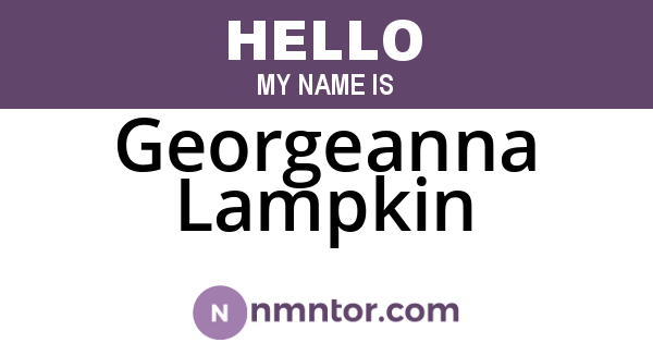 Georgeanna Lampkin