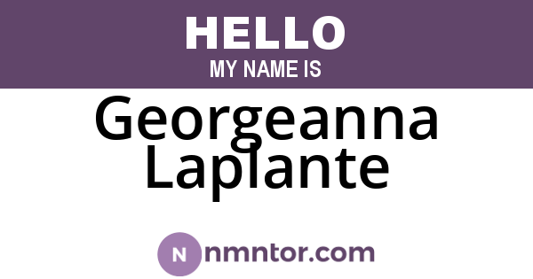 Georgeanna Laplante