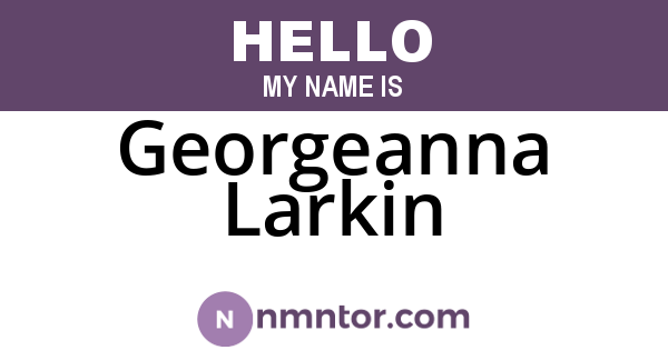 Georgeanna Larkin