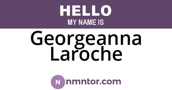 Georgeanna Laroche