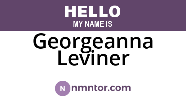 Georgeanna Leviner
