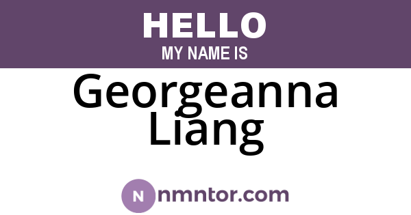 Georgeanna Liang