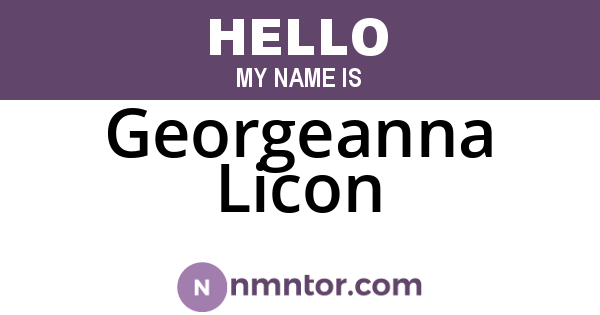 Georgeanna Licon