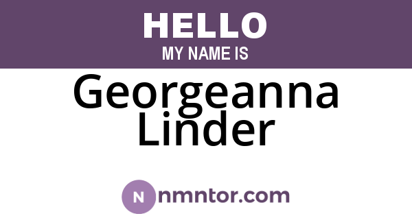 Georgeanna Linder