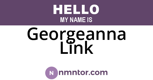 Georgeanna Link