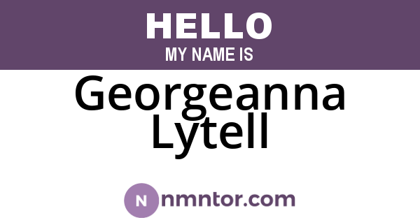 Georgeanna Lytell