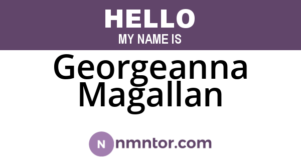Georgeanna Magallan