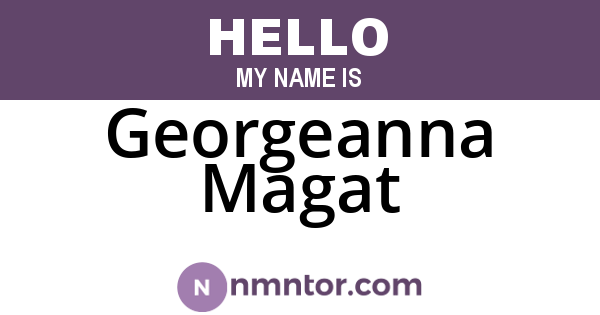Georgeanna Magat