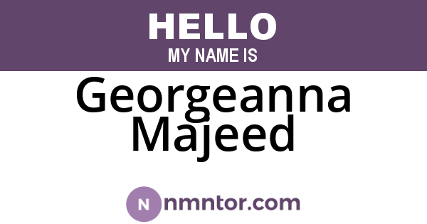 Georgeanna Majeed