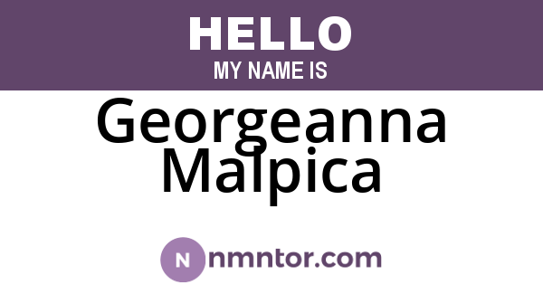 Georgeanna Malpica