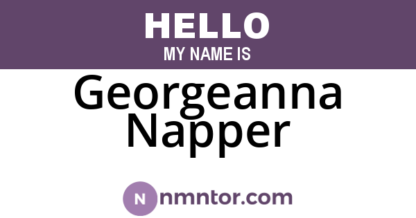 Georgeanna Napper