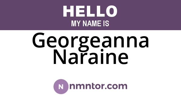 Georgeanna Naraine