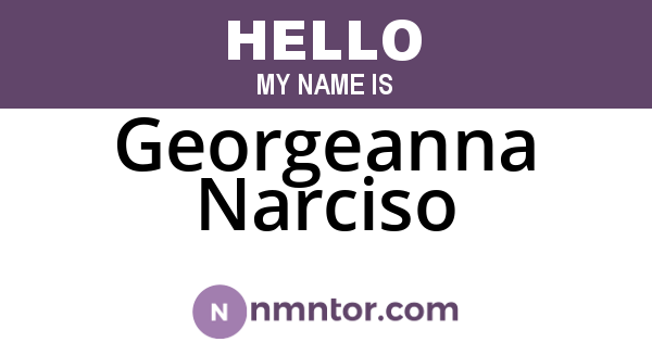 Georgeanna Narciso