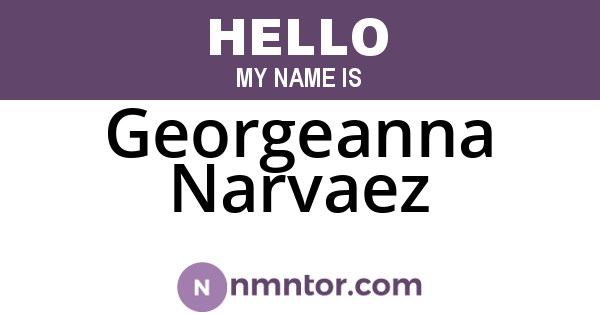Georgeanna Narvaez