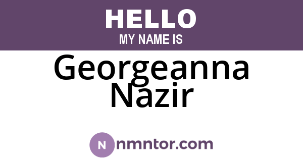 Georgeanna Nazir