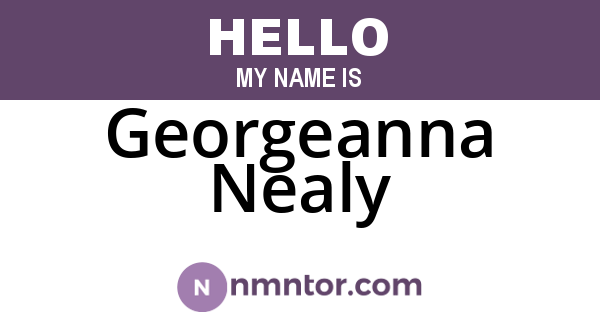 Georgeanna Nealy