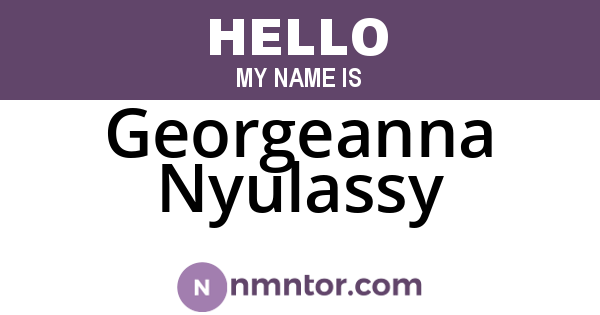 Georgeanna Nyulassy