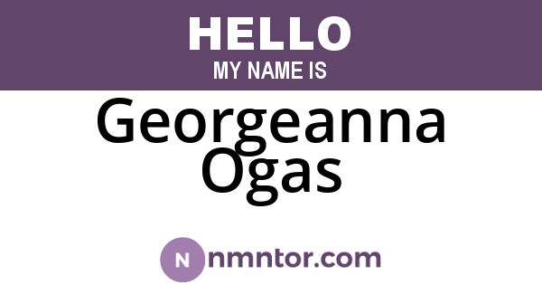 Georgeanna Ogas