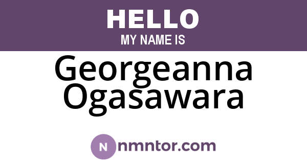 Georgeanna Ogasawara