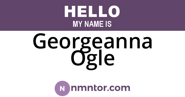 Georgeanna Ogle