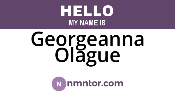 Georgeanna Olague