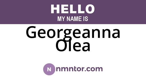 Georgeanna Olea