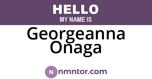 Georgeanna Onaga