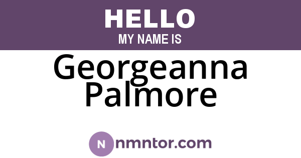Georgeanna Palmore