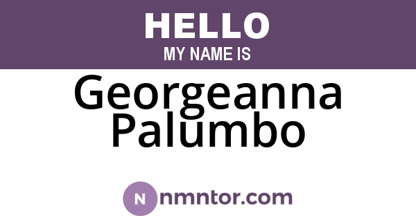 Georgeanna Palumbo